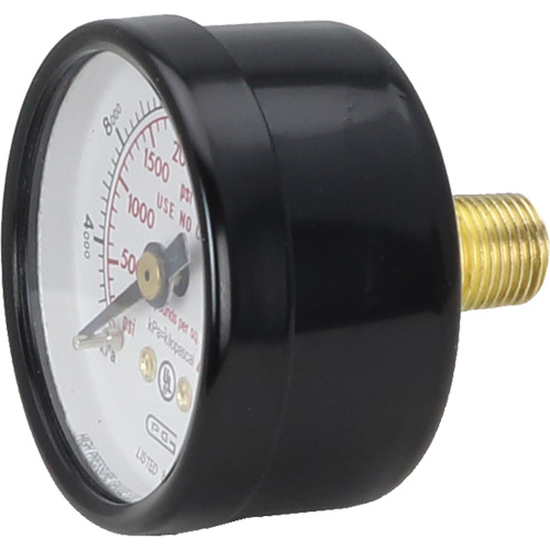 Pressure Gauges, 1-1/2" , 0 - 4000 psi, Back Mount, Analogue Infinity Industrial Services Inc.