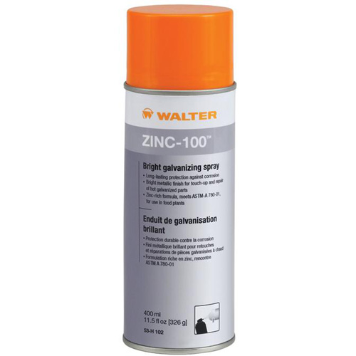 Vaporisateur galvanisant brillant ZINC-100, Canette a&eacute;rosol Infinity Industrial Services Inc.