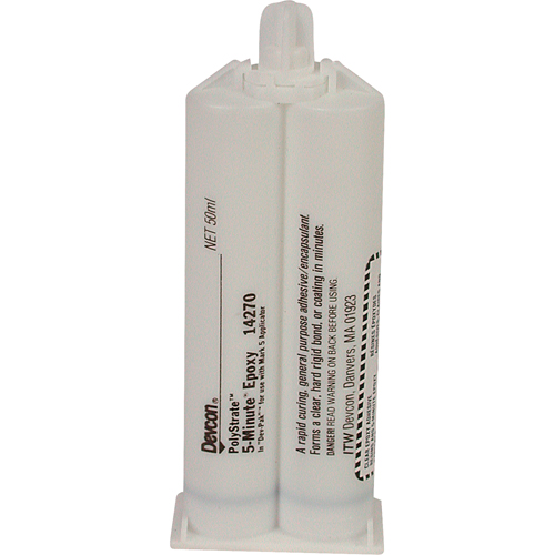 5-Minute Adhesive, 50 ml, Dual Cartridge, Two-Part, Clear Infinity Industrial Services Inc.