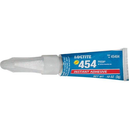 454 Prism&reg; Instant Adhesive Gel, Clear, Tube, 3 g Infinity Industrial Services Inc.