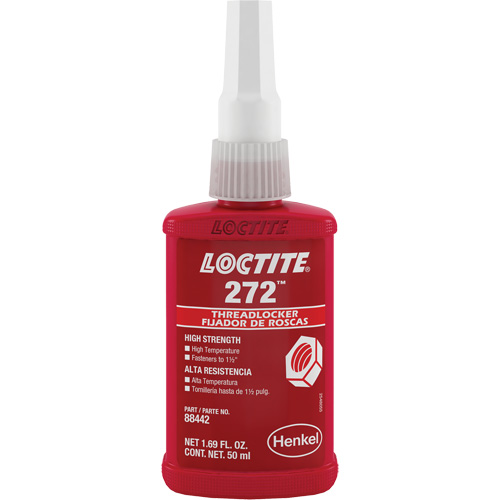 Compos&eacute; de blocage 272 temp&eacute;rature &eacute;lev&eacute;e, Rouge, &eacute;lev&eacute;, 50 ml, Bouteille Infinity Industrial Services Inc.