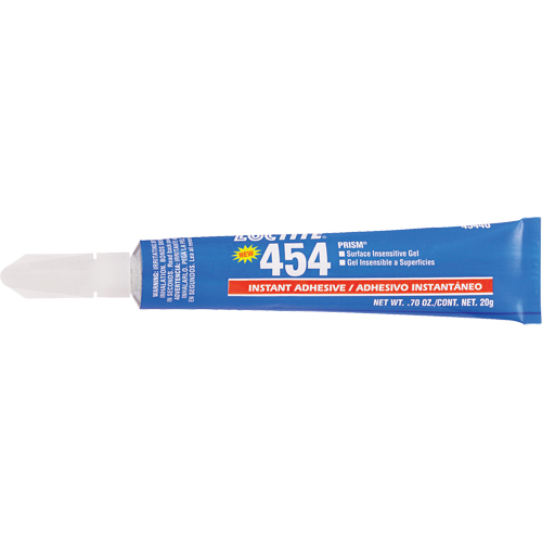 Prism 454 Instant Adhesive Gel, Clear, Tube, 20 g Infinity Industrial Services Inc.