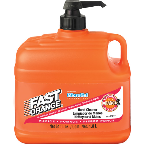Nettoyant &agrave; mains, Pierre ponce, 1,89 L, Bouteille &agrave; pompe, Orange Infinity Industrial Services Inc.