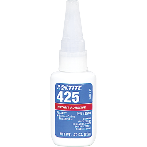 Compos&eacute; de blocage &agrave; s&eacute;chage superficiel Assure 425, Bleu, Moyen, 20 g, Bouteille Infinity Industrial Services Inc.