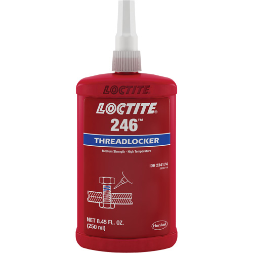 Compos&eacute; de blocage 246 temp&eacute;rature &eacute;lev&eacute;e, Bleu, Moyen, 250 ml, Bouteille Infinity Industrial Services Inc.
