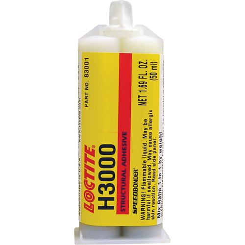 Adh&eacute;sif structural Speedbonder H3000, Deux composants, Cartouche double, 76 g, Cr&egrave;me Infinity Industrial Services Inc.