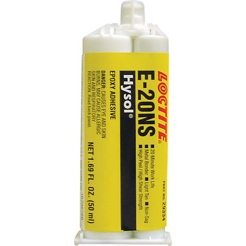 &eacute;poxyde Hysol E-20NS, Deux composants, Cartouche double, 120 g, Havane Infinity Industrial Services Inc.