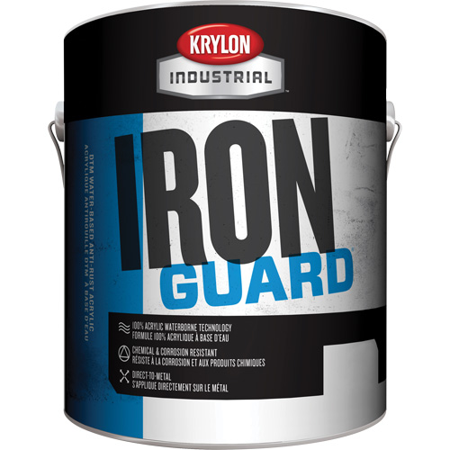 Industrial Iron Guard&reg; Water-Based Enamel, 3.78 L, Gallon, Red Infinity Industrial Services Inc.