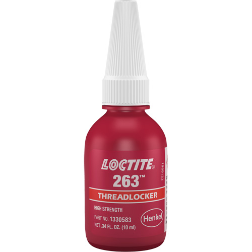 Compos&eacute; de blocage 263 s&eacute;chage rapide, Rouge, &eacute;lev&eacute;, 10 ml, Bouteille Infinity Industrial Services Inc.