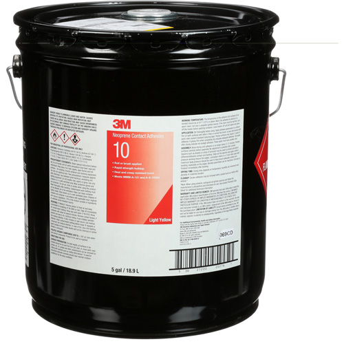 Ten Bond Contact Cement, Pail, 5 gal., Yellow Infinity Industrial Services Inc.