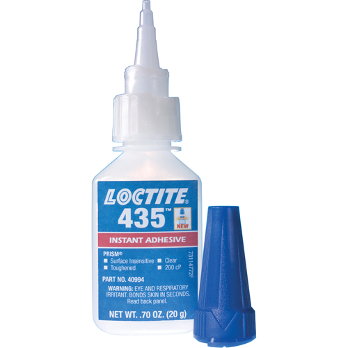 435 Surface Insensitive Instant Adhesive, Clear, Bottle, 20 g Infinity Industrial Services Inc.