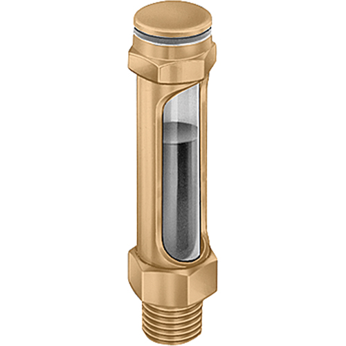 Brass Liquid Level Gauges - Straight, Threaded, 7-1/4" L, 225°F (107.22° C) Infinity Industrial Services Inc.