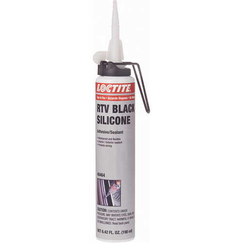 Scellant adh&eacute;sif &agrave; la silicone Superflex RTV, Cartouche, Noir Infinity Industrial Services Inc.