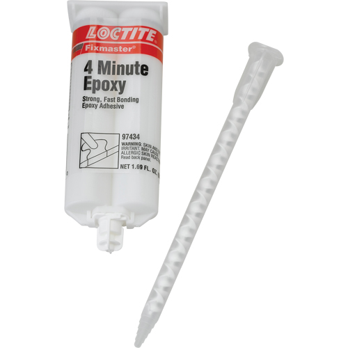 Adh&eacute;sif 4 minutes Fixmaster, 50 ml, Cartouche double, Deux composants, Ambr&eacute;e Infinity Industrial Services Inc.