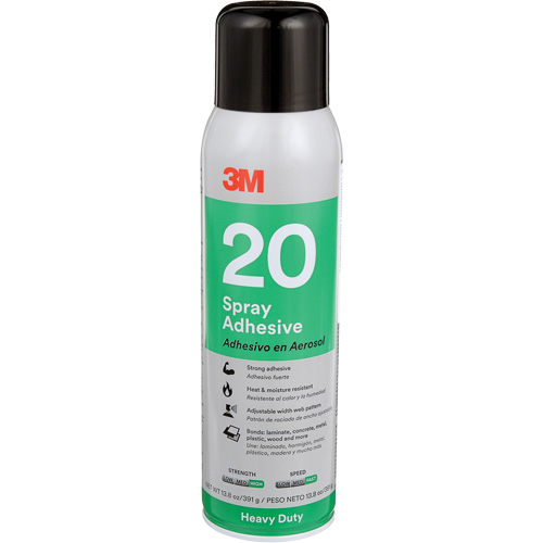 20 Heavy Duty Spray Adhesive, Clear, Aerosol Can Infinity Industrial Services Inc.