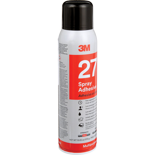 27 Multi-Purpose Spray Adhesive, Clear, Aerosol Can Infinity Industrial Services Inc.