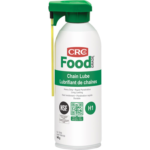 Lubrifiant &agrave; chaîne pour usine alimentaire, Canette a&eacute;rosol Infinity Industrial Services Inc.