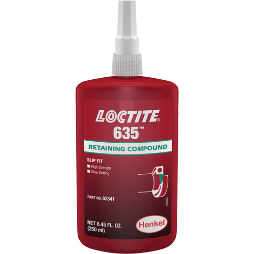 Compos&eacute; de retenue Loctite 635, 250 ml, Bouteille, Vert Infinity Industrial Services Inc.