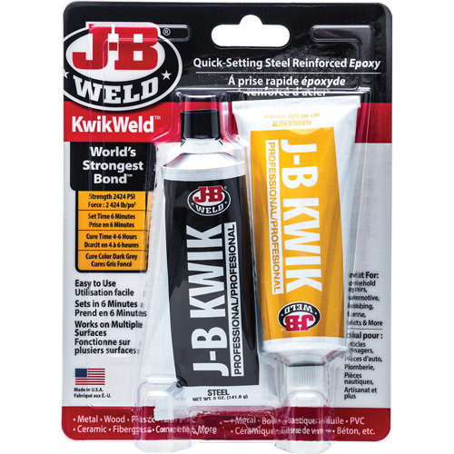KwikWeld Epoxy, Two-Part, Tube, 10 oz., Grey Infinity Industrial Services Inc.