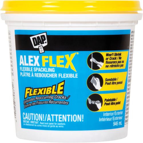 Alex Flex&reg; Flexible Spackling, 946 ml, Plastic Container Infinity Industrial Services Inc.