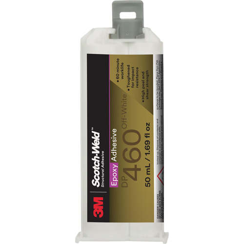 Scotch-Weld Adhesive, 50 ml, Dual Cartridge, Two-Part, White Infinity Industrial Services Inc.