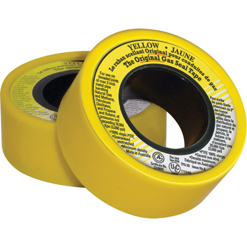 PTFE Thread Sealant Tape, 236" L x 3/4" W, Yellow Infinity Industrial Services Inc.