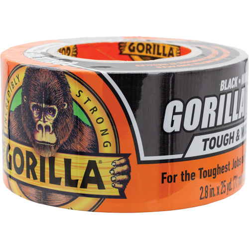 Tough & Wide Duct Tape, 17 mils, Black, 73 mm (3") x 22.86 m (75') Infinity Industrial Services Inc.