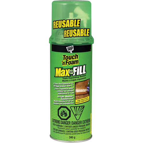 Touch 'n Foam&reg; Max Fill Triple Expanding Sealant, 340 g, Aerosol Can, Cream Infinity Industrial Services Inc.