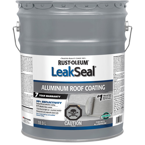 Rev&ecirc;tement de toit en aluminium 7 ans LeakSeal Infinity Industrial Services Inc.