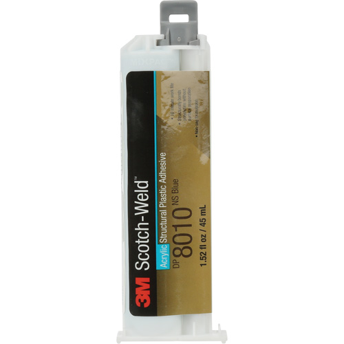 Scotch-Weld Structural Plastic Adhesive, Deux composants, Cartouche double, 45 ml, Bleu Infinity Industrial Services Inc.