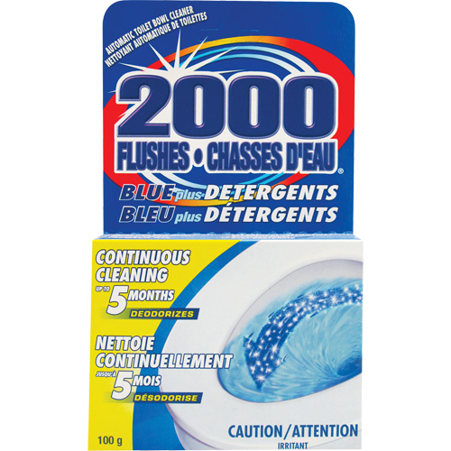 2000 Flushes&reg; Blue Plus Toilet Bowl Cleaning Detergent, 100 g, Tablet Infinity Industrial Services Inc.