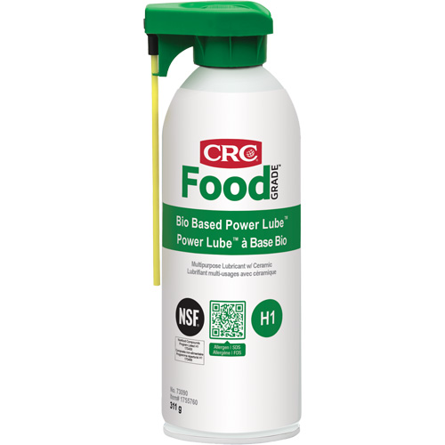 Lubrifiant polyvalent Power Lube biosourc&eacute; FoodGrade avec c&eacute;ramique, Canette a&eacute;rosol Infinity Industrial Services Inc.