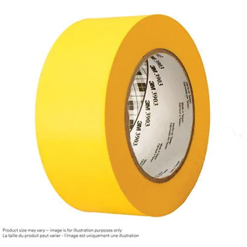 3903 Vinyl Duct Tape, 76 mm (3") W x 45.75 m (150') L, 6.5 mils, Yellow Infinity Industrial Services Inc.