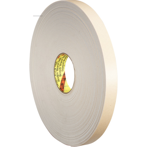 Double-Coated Foam Tape, 33 m (108') L x 25.4 mm (1") W, 62 mils, Polyethylene Infinity Industrial Services Inc.