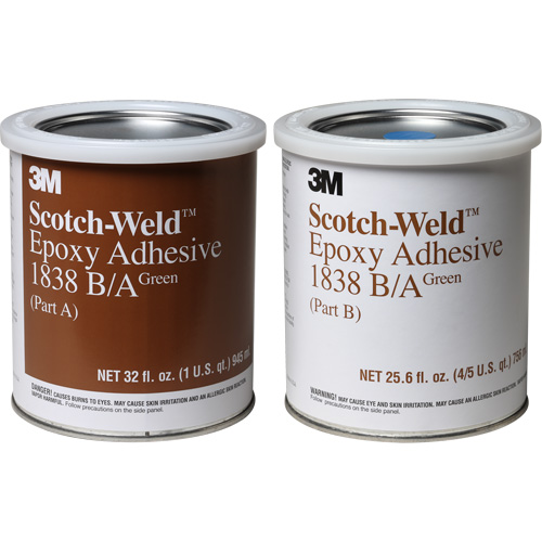 Scotch-Weld Adhesive, 32 fl. oz., Pail, Two-Part, Green Infinity Industrial Services Inc.