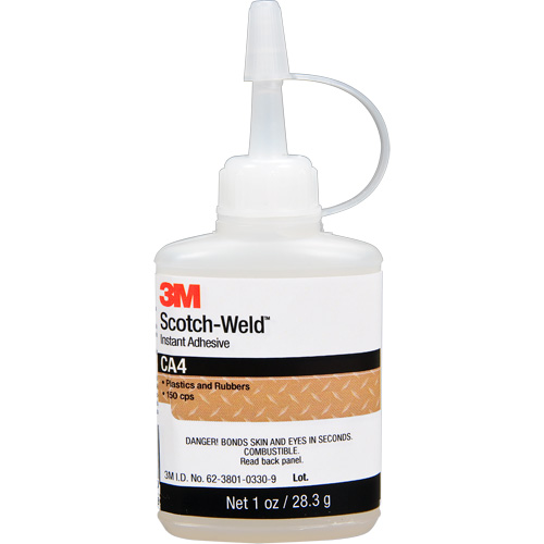 Scotch-Weld Instant Adhesive CA4, Clear, Bottle, 1 oz. Infinity Industrial Services Inc.