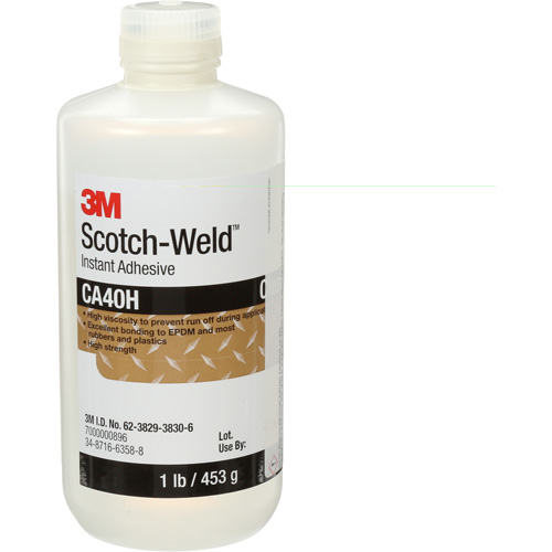 Colle instantan&eacute;e Scotch-Weld, Transparent, Bouteille, 1 lb Infinity Industrial Services Inc.