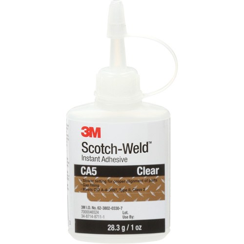 Scotch-Weld Instant Adhesive CA5, Clear, Bottle, 1 oz. Infinity Industrial Services Inc.