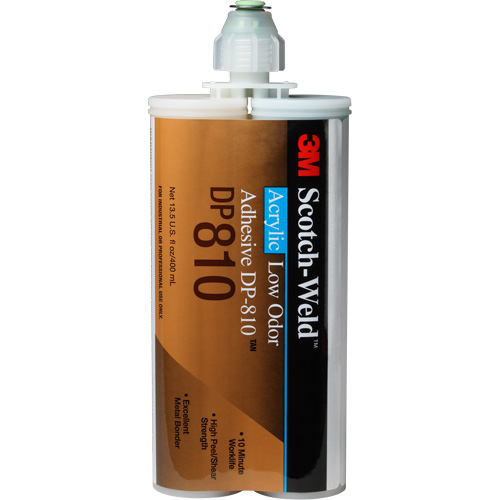 Scotch-Weld Low-Odor Acrylic Adhesive, Two-Part, Cartridge, 400 ml, Off-White Infinity Industrial Services Inc.
