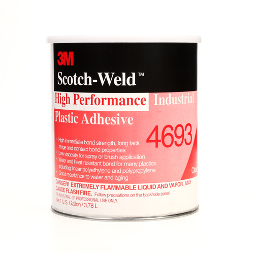 High-Performance Industrial Plastic Adhesive, 1 gal., Gallon, Yellow Infinity Industrial Services Inc.