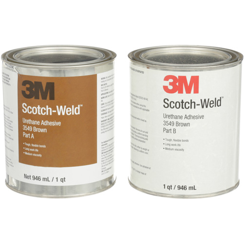 Scotch-Weld Urethane Adhesive 3549, 64 fl. oz., Can, Brown Infinity Industrial Services Inc.