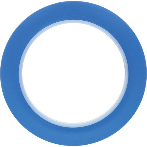 471 Vinyl Tape, 6 mm (1/4") W x 32.9 m (108') L, 5.2 mils, Blue Infinity Industrial Services Inc.