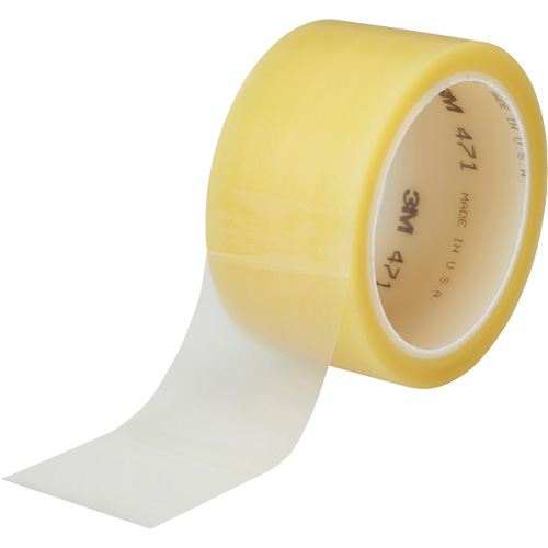 471 Vinyl Tape, 38 mm (1-1/2") W x 32.9 m (108') L, 5.3 mils, Clear Infinity Industrial Services Inc.
