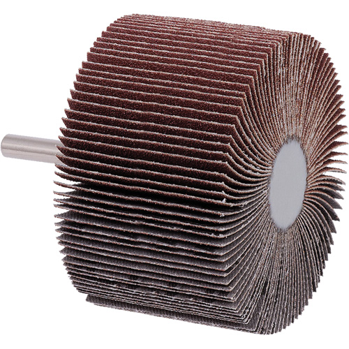 Mounted Flap Wheel, A80 Grit, 3" x 2" x 1/4" Infinity Industrial Services Inc.