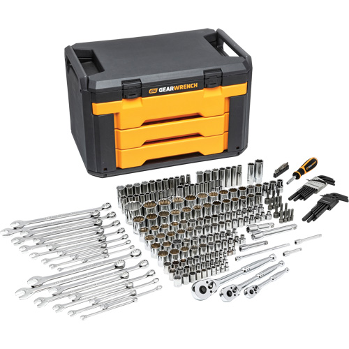 Mechanic's Tool Set in 3-Drawer Storage Box Infinity Industrial Services Inc.
