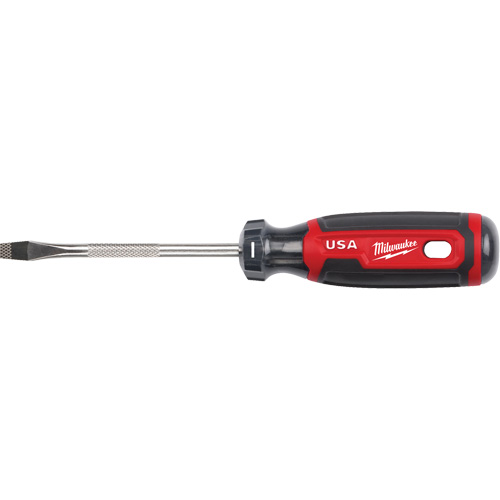 Tournevis &agrave; fente, Tige de 1/4", Ronde, 211 mm lo, Prise en Coussin&eacute;e Infinity Industrial Services Inc.