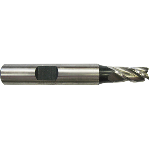 Weldon Shank End Mill, 8 mm Dia., 4 Flutes, High Speed Steel Infinity Industrial Services Inc.