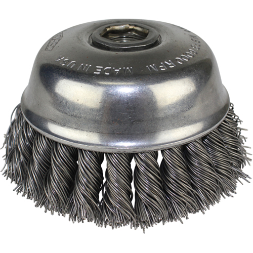 Brosses-boisseau &agrave; fils nou&eacute;s, 6" dia. x 5/8"-11 arbre Infinity Industrial Services Inc.