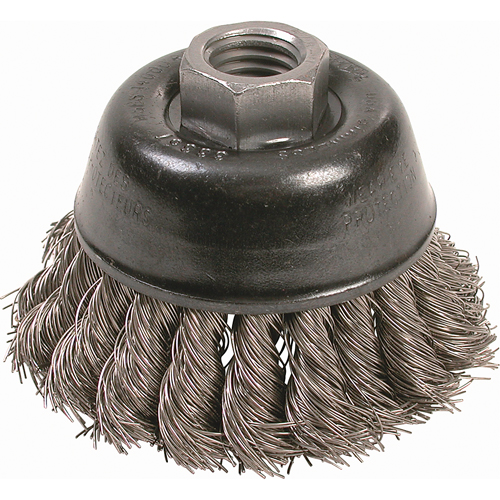 Brosses-boisseau &agrave; fils nou&eacute;s - Petites rectifieuses &agrave; grande vitesse, 2-3/4" dia. x 5/8"-11 arbre Infinity Industrial Services Inc.