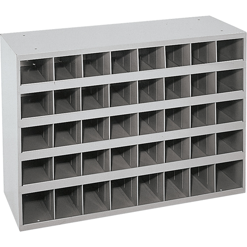 Steel Storage Bin Cabinet, 33-3/4" W x 12" D x 23-7/8" H, Grey Infinity Industrial Services Inc.